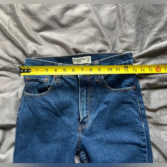 Abercrombie & Fitch Women’s High Rise Skinny Blue Denim Jeans - Picture 6 of 7